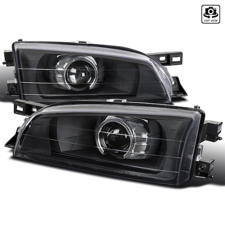 Spec-D Tuning 95-01 Subaru Impreza Halo LED Projector Black LHP-WRX97JM-RS